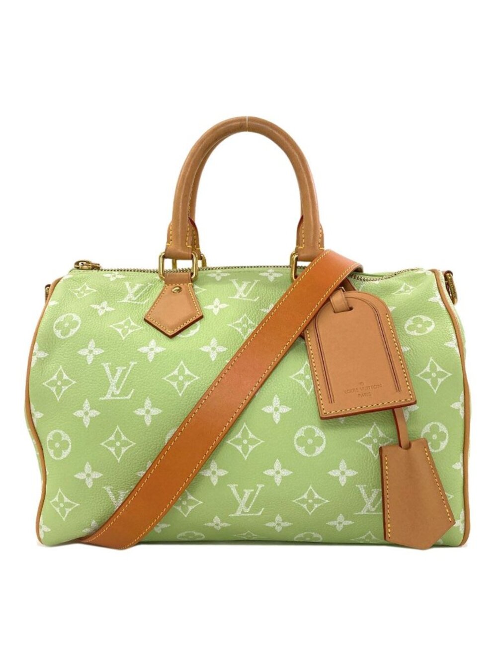 Louis Vuitton Speedy P9 Bandouliere 30 Handbag Calfskin Monogram Canvas